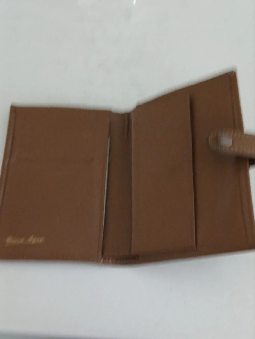 Etienne Aigner Vintage Monogram Canvas Bifold Wallet in Brown and Tan